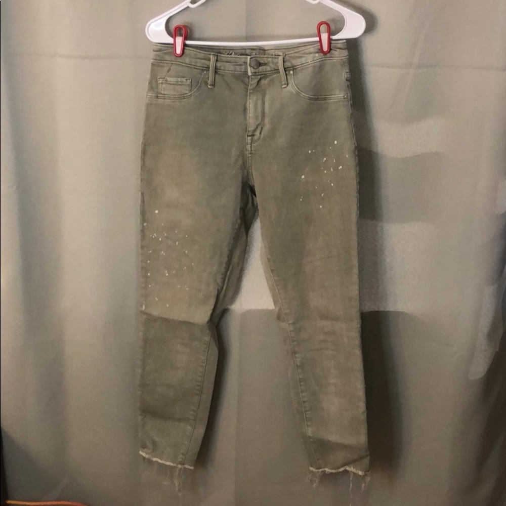 High rise jegging crop
